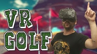 HOW TO GOLF IN VR  Cloudlands VR Minigolf Gameplay [upl. by Meekahs768]