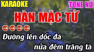 Hàn Mặc Tử Karaoke Tone Nữ Karaoke Lâm Nhạc Sống  Beat Mới [upl. by Oicnerual223]