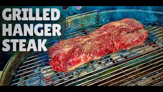 Grilled Hanger Steak Perfection on the Weber Kettle  Easy BBQ Recipe [upl. by Herwick]