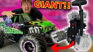 Worlds Biggest RC Car gets RACE Engine 4x power [upl. by Elsbeth]