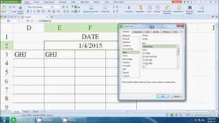 How to set automatic date change formula in excel sheet [upl. by Thilde936]