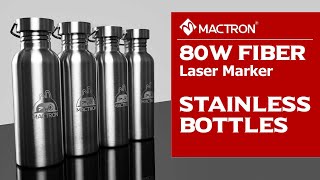 Mactron Laser  MOPA 80W 3D Laser Marking Machine for Bottles [upl. by Eenel]