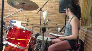 Enter Sandman by Lucy Fields drum cover Metallica [upl. by Ekez]