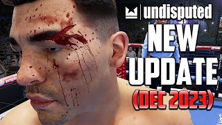 NEW UNDISPUTED BOXING UPDATE DEC 2023  CAREER MODE DELAYED CHANGES COMING [upl. by Antonetta]