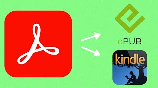 How to convert PDF to Kindle format  EPUB  MOBI [upl. by Georgeanne986]