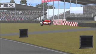 rFactor  F1 1976 LE V11  Silverstone  Ferrari Su Due Ruote HD [upl. by Mcneely]