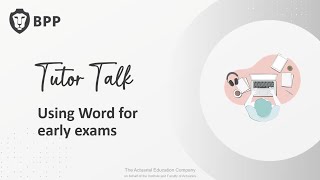 Tutor Talk  using Word for early subject exams [upl. by Comethuauc]