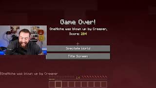 I lost my hardcore world 2 minutes after I started my stream [upl. by Nylak]