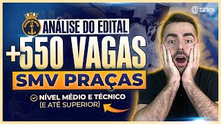 SAIU O EDITAL SMV PRAÇAS 2023  RM2  550 vagas  Análise do EDITAL🔥 [upl. by Eiramnna]