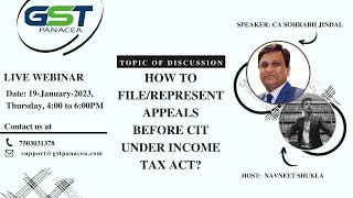 How To FileRepresent appeals before CIT Under Income Tax Act [upl. by Esmaria239]