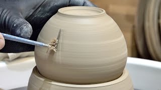 How to Make Luxury Traditional Teapot by Delicate Korean Pottery Craftsman [upl. by Otha]