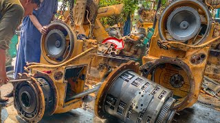 The Experienced Mechanics Rebuild CAT 140g Motor Grader Transmission [upl. by Helse]