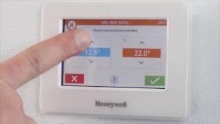 Temperatuur instellen per evohome zone  Honeywell Home [upl. by Orlosky]