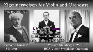 Sarasate Zigeunerweisen Heifetz amp Steinberg 1951 サラサーテ ツィゴイネルワイゼン ハイフェッツ [upl. by Nesral]