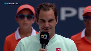 Roger Federer gives classy speech after winning 2019 Miami Open [upl. by Champaigne]