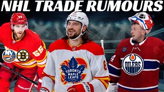 NHL Trade Rumours  Habs Leafs Oilers Flames CBJ Jarry Scores Goalie Goal  Smith Suspended [upl. by Assillam]