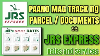 PAANO MAG TRACK NG PARCEL OR DOCUMENTS SA JRS EXPRESS RATES AND SERVICES [upl. by Leatri]