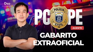 Gabarito Extraoficial PC PE  Agente Com Direito Simples e Objetivo [upl. by Aihpledalihp180]