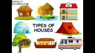 Types of houses Kutcha house and Pucca house Different types of houses  Types of houses for kids [upl. by Ateekram]