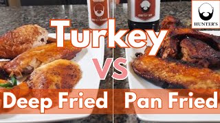 Fried Turkey Battle  Deep Fried vs Pan Fried  Friedturkey tabithabrown [upl. by Ethelind]