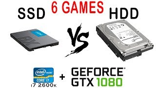 SSD vs HDD in 6 Games Games loading speed and FPS [upl. by Eleanor]