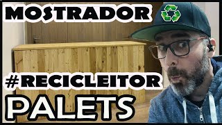 ♻️ PALETS RECICLADOS para un super MOSTRADOR DIY con medidas y trucos de carpintero [upl. by Lrad]