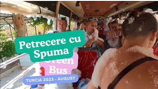 Vacanta Turcia  Petrecere cu Spuma in Autobuz  Green Bus [upl. by Einwahr]