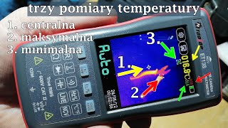 Wykrywa mostki termiczne mierzy napięcie pojemność Kamera Termowizyjna Multimetr TOOLTOP ET13S [upl. by Nikoletta101]