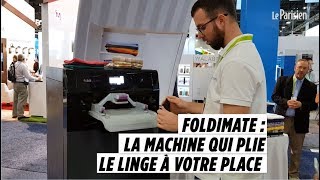 CES 2019  finie la corvée de pliage de linge une machine le fait pour vous [upl. by Winston]