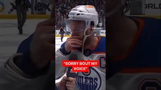 McDavid Post Game 7 Win interview 🎤🤭mcdavid oilers canucks nhl stanleycupplayoffs See🔗in bio [upl. by Esilehs325]