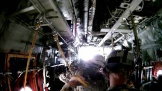 10th Special Forces Group Airborne C130 Static Line Ramp Jump GoPro [upl. by Loraine102]