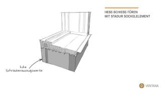 HebeSchiebeTüren mit Stadur Sockelelement [upl. by Nylsaj936]