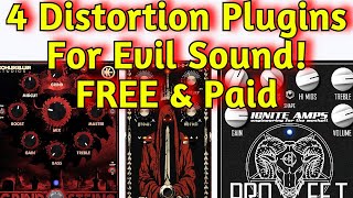 4 FREE amp Paid DISTORTION VST Plugins  Audiority Klirrton Grindstein ProFET The Dom amp The King [upl. by Airotciv]