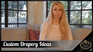 Custom Drapes Ideas – Window Treatment Ideas and Pictures  Galaxy Design Video 192 [upl. by Merrie81]