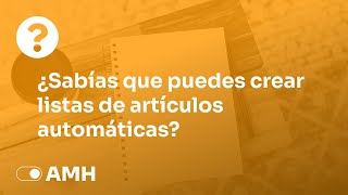 💡 Sabias que Farmatic  Listas de Articulos Automáticas [upl. by Nnairb]