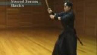 Japanese sword action Samurai exercise quotTSURUGIquot [upl. by Olrak]