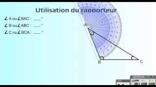 Lutilisation du rapporteur dangle [upl. by Atterrol]