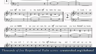 2nd Sunday of Lent Year B • Free Responsorial Psalms • Organist Score [upl. by Winou]