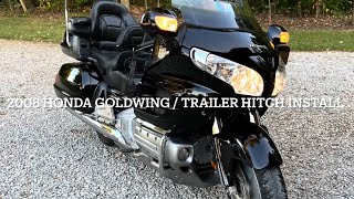 Installing the Kuryakyn trailer hitch on a 2008 Honda Goldwing [upl. by Weibel]