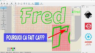 Pourquoi Ca Beug Dans les coins avec inkscape Exubérance dElna et Artistic Digitizer de Janome [upl. by Seidel]