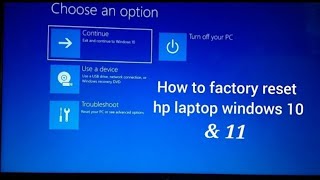 How to reset hp laptopI resettingwindows 11  😱🖥hp laptop recovery step by stepreview😱 [upl. by Akinat]