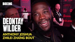 Deontay Wilder On Anthony Joshua Fight amp Vows To KO Zhang [upl. by Einattirb]