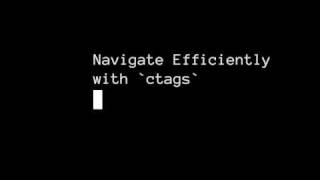 Navigate Efficiently with ctags in Vim [upl. by Kirsti820]