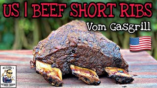 US BEEF SHORT RIBS vom GASGRILL  Schritt für Schritt Anleitung [upl. by Litta]