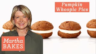 Martha Stewarts Spiced Pumpkin Whoopie Pies  Martha Bakes Recipes [upl. by Childs]