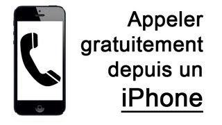 Appeler gratuitement depuis un iPhone en WiFi et en 3G  Facetime Audio [upl. by Hanala939]