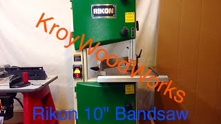 Rikon 10quot Bandsaw Review [upl. by Enenstein]