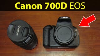 Canon 700D EOS DSLR – Unboxing e acessórios na caixa Lente Canon EFS 18135 mm F3556 IS STM [upl. by Aehsa]