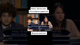 Kim Milyoner Olmak İsterde Beyin Yakan Soru🤯😅😅matematik kimmilyonerolmakister [upl. by Bisset]