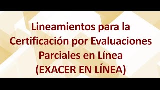 EXAMEN EXACER COLBACH EN LINEA TODOS LOS SECRETOS [upl. by Balbur]